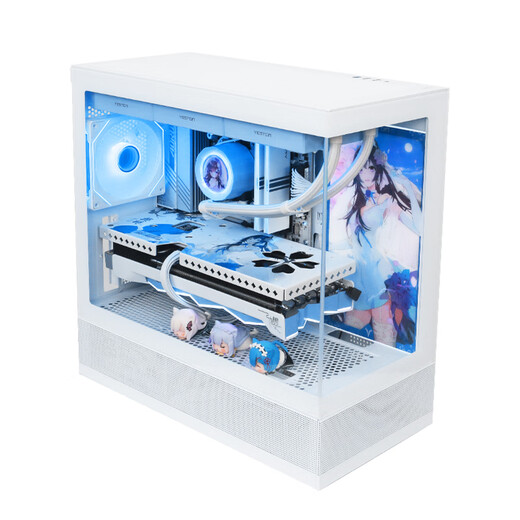 AMDR7 9700X/RX9070XT Huayue desktop computer host without graphics card host white sea view room e-sports 9800X3D game assembly computer DIY complete machine AiPC configuration six丨R7 9700X/RX 9070XT