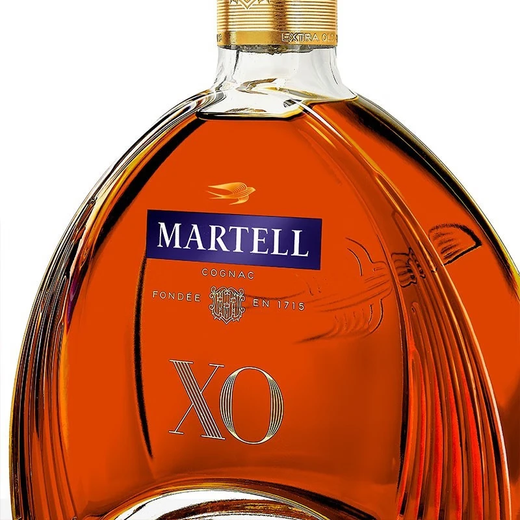 Martell XO 700ml New Arch Bridge French Cognac Imported Wine 1000ml Two Jin Jin is equal to 0.5 kg Overseas version Martell XO 1000mL 1 bottle Overseas version (mixed code)