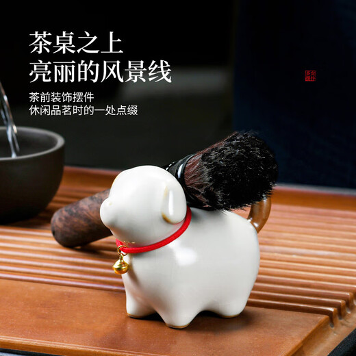 Buying and selling recommendations: Ruyao cat tea pet, creative and cute tea play, ceramic tea table decoration tea set ornaments, Geyao cat tea pet (Mei Ziqing)