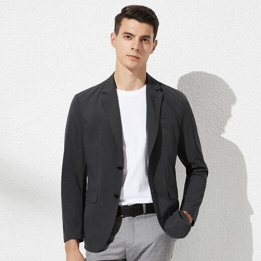 杉杉【三防科技面料】防晒西服西装外套男士轻薄商务休闲纯色男装