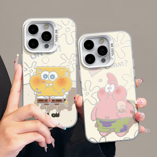 Beyaza para parejas Spongebob SquarePants 40 para 1315 Promax Case de teléfonos móvil