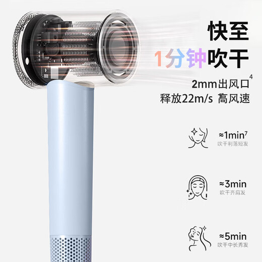 Dyson's same high-speed hair dryer HD15 same model upgraded home negative ion protection hair dryer hair salon quick-drying leafless hair dryer as a gift for male and female friends Mid-Autumn Festival gift Dyson HD15 same model upgraded - Jujue Purple Domestic - high cost performance