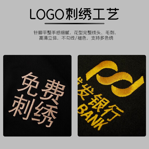 
Huicai shirt T-shirt custom printed logo management work clothes summer lapel short-sleeved corporate employees high-end pure cotton polo shirt [A style 100% long cotton] NS-9901 Navy M