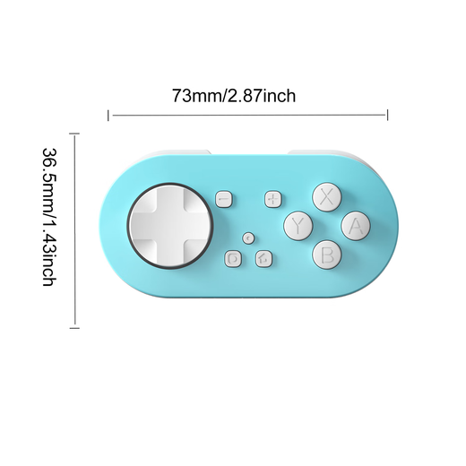 Momen magic gate mini wireless game controller wireless bluetooth game controller mobile page turning painting simulator suitable for Switch Android IOS mobile phone/PC light blue four-mode operation Switch/Android/Bluetooth/keyboard Switch mini controller