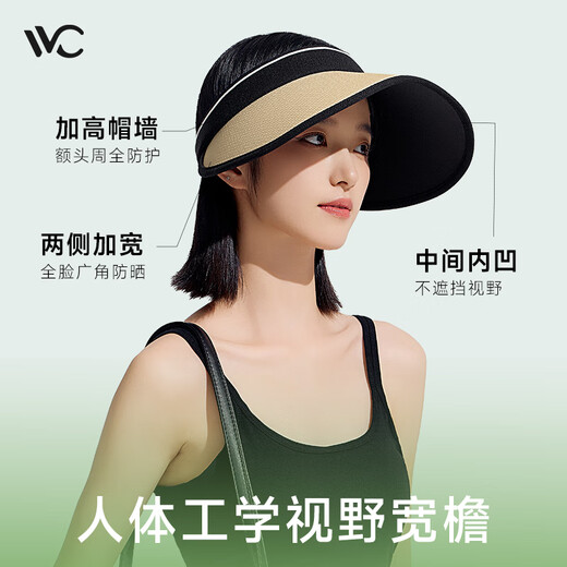 VVC Chengyi recommends sun protection hats, empty top hats to cover the face, anti-UV sun protection women's hats for adults - Chongcha