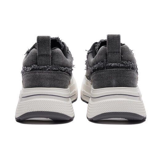 SHOOT BRAND Reprise Series Wear-Resistant Thick-soled Heightened Retro Denim Gray Canvas Shoes Same Style for Men and Women Denim Gray 36