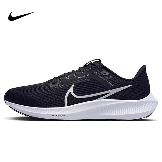 Nike NIKE running shoes men's Pegasus 40 air cushion PEGASUS 40 sports shoes DV3853-001 black and white 40.5