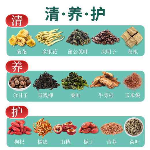 Sanjiang -Tee, grünes Geld Willow Mais Rasur Maulbeerblatt Tee, Sanjiang Tee, Han Fang, Sanjiang Tee, Health Tea, Cassia Samen, Hawthorn, 30 Beutel*8g Plus + Thermos Cup