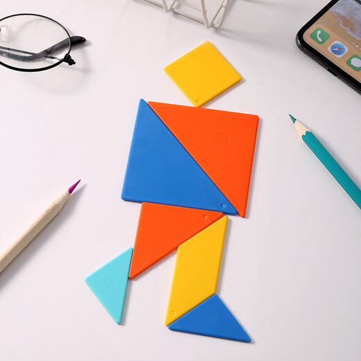 Deli Tangram Géométrique Graphique Mathématiques Enfants Boys and Girls Toys Birthday Gift 74506