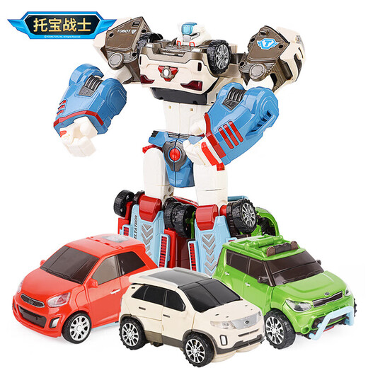 Tribao Warrior (T0B0T) Tri-Combinaison du héros polyvalent Detattan Boy déformation jouet importé Birthday Children's Gift Mini Version