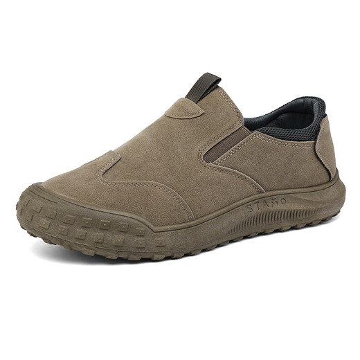 Huilijun 2025 summer footwear men's shoes for work at construction site men's labor insurance sports waterproof non-slip wear-resistant work shoes khaki 42
