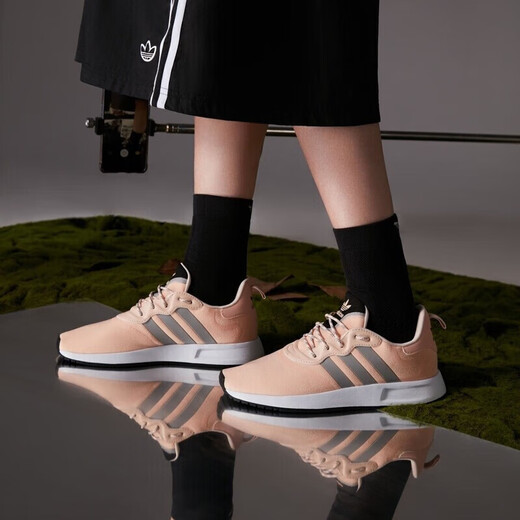 Adidas lässige Schuhe Frauenschuhe 2025 Sommer neuer Clover Sneakers Mesh atmungsfreie leichte Laufschuhe FV9221 Orange Pink 35.5