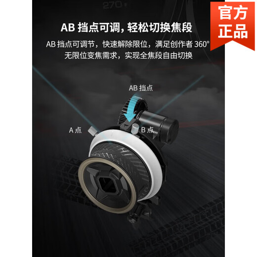 SmallRig迷你跟焦器通用相机单反无线便携mini变焦器手动追焦镜头可调节遥控调焦器配件3010 Φ62.5-Φ64.5 无缝跟焦环 3291