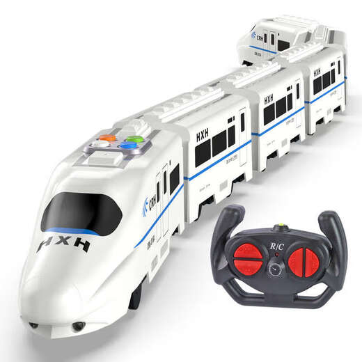 
Senkaido children's toy car boy electric remote control simulation high-speed rail EMU toy model Harmony sound and light train track [automatic universal wheel] high-speed rail [68CM 4 pieces in total charging version [with rechargeable battery + charging cable]