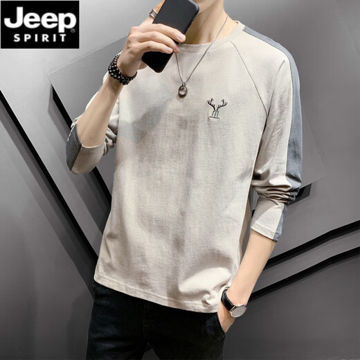 T-shirt à manches longues de Jeep Spirit Cotton Men à long terme.