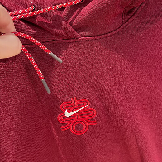 Nike (Nike) sudadera para mujeres Sweet's 2025 Spring New Sports Sports para el Año de la Snake y el Año Nuevo Limited Limited Capubido Capricional Top HV8461-677 Red Año Nuevo Estilo Inner Terry L