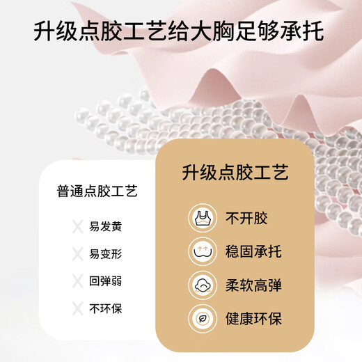 Odifen's traceless double lifting big breasts showing small underwear for women's large size gathering and sagging breasts prevent sagging sports bra without steel rings