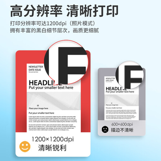 得力（deli）黑白激光打印机 自动双面复印扫描一体机 A4打印机办公专用网络手机无线wifi家用小型多功能一体机 M1022w(无线远程+单面打印+蓝牙配网)