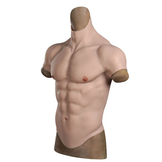 Nanyuexi Muscle Vêtements Vêtements de silicone Cos Men Fake Fake Abdominal Muscle Simulation Modèle masculin Male Male Internet Célébrité Terre Terre Moyenne Taille moyenne Ivoire Taille moyenne S Taille S courte Edge Musculaire Vêtements 98-110
