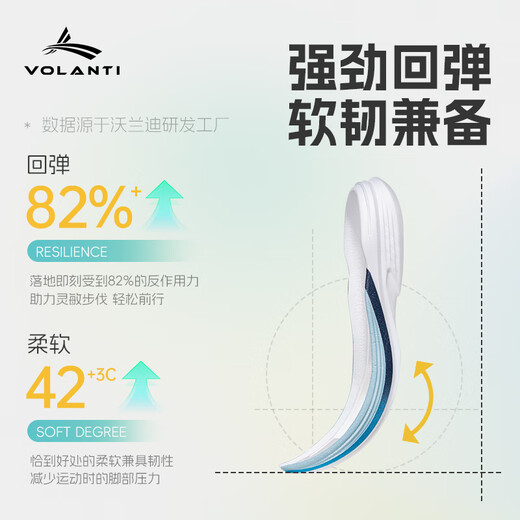 Volandi National Games Champion's Same Rocket Air Cushion Running Shoes Carbon Plate Racing Shoes Training Running Physical Examination Physical Test Sports Students Zhibao 42