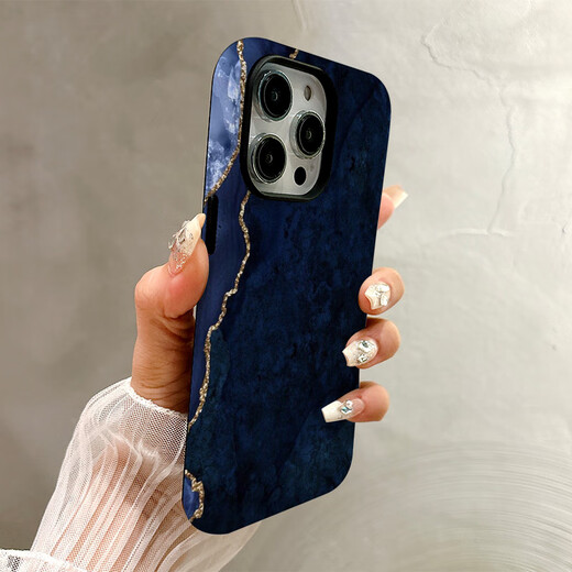 彩媛樱适用苹果16/15ProMax手机壳iPhone14/13/12小众11菲林壳拼色大理石质感硬壳防摔8plus全包潮保护套 菲林壳绿色树木大理石9195 iPhone13Pro