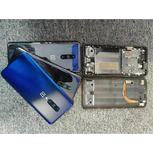 I is suitable for OnePlus 7pro original disassembly back cover 1+7t middle frame 1+7 battery cover OnePlus 6t rear glass 1+6 card tray OnePlus 6 black middle frame shell