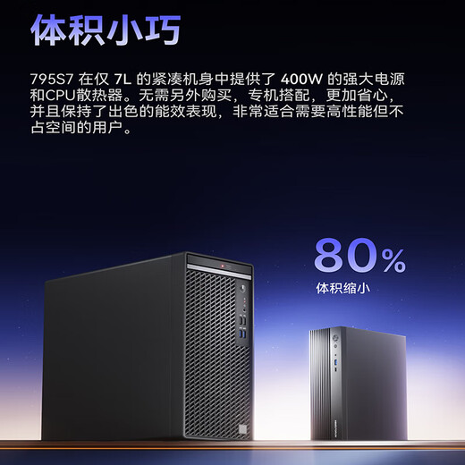 铭凡795S7 SE/790S7迷你主机锐龙R9-7945HX/7940HX高性能mini主机游戏办公迷你电脑主机组装电脑 定制三：795S7+4060 32G DDR5/1TB（限时补贴）