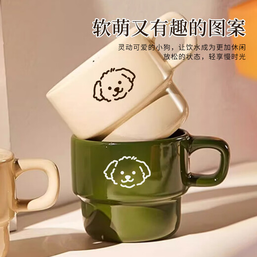 Tea edge ceramic mug afternoon tea coffee cup retro high-value water cup tea cup office cup ceramic cup gift