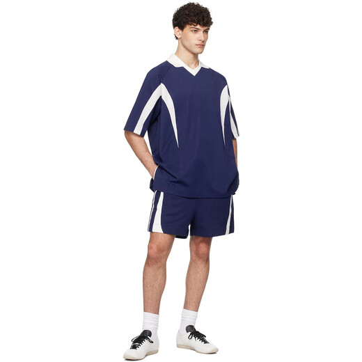 Y-3/Y3 男士潮牌经典三杠学院风时尚休闲半袖体恤T恤 JM3222 黑色 JN4877 2XL