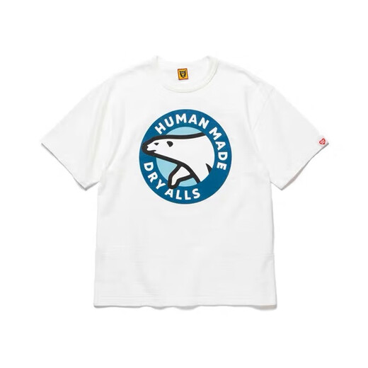Customized Spot Humanmade Japaner Sommer Schwergewichtiges Bambus Gelenkbärte Polarbär gedruckt kurzärmelig T-Shirt Japanisch Kurzes T-Shirt Weiß 3882 L 1