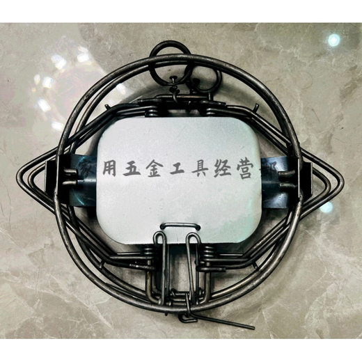 Mouse trap cage, double plate mouse trap, strengthened old-fashioned iron clip, strong field large mouse trap, threaded 25 cm tooth clip (1000g/piece) 1 piece