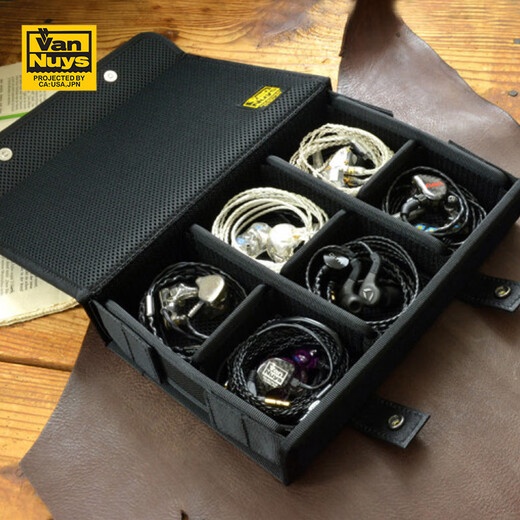 La caja de almacenamiento de auriculares profesionales de Vannuys/Vannith Hall a nivel profesional es adecuada para auriculares Ailee y Fiorente Tukaiyin Haibei D826 (6 cuadrículas)