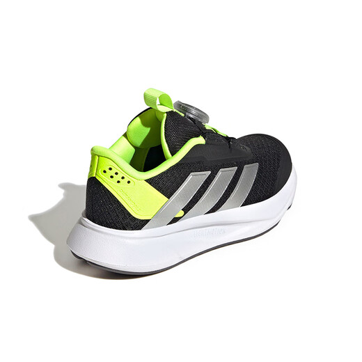 阿迪达斯 （adidas）童鞋男童运动鞋25夏季DURAMO网面透气儿童BOA跑步休闲鞋子JI1694 JI1694 黑色/金属银/亮柠檬黄 36.5 码/4uk/脚长22.5cm
