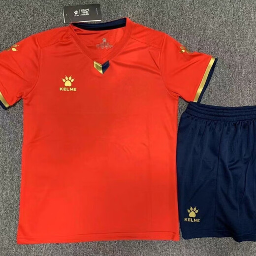 卡尔美（KELME）KEML卡尔美球衣足球队服短袖男女速干透气足球服套装印字比赛服 1048-白色 L 建议身高165-170