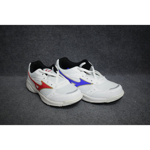 MIZUNO女子SCHOOL复古休闲鞋网面鞋 白色/蓝色 29KN13527偏大 36.5 230mm