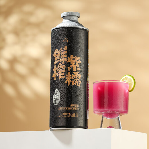 生龙鲜榨紫糯米米酒1L装湖北孝感桂花酒酿清米酒糯米酒低度甜酒醪糟汁