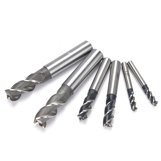 Shanggong Pack of 10 Coarse Tooth Straight Shank End Mills 3 Flutes 8mm HSS High Speed Steel Milling Tools