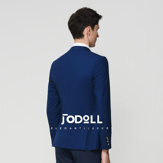 Jodoll Jodon Mulberry Silk Suit Set Top's Sexy Business Business Casual Lool Traje de lana a rayas Blue oscuro 54 A