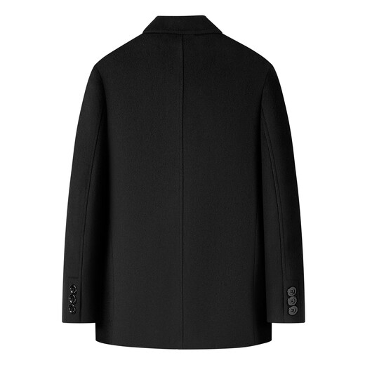 Shanshan wool thickened woolen coat for men in autumn and winter, warm, soft, skin-friendly, business casual mid-length coat