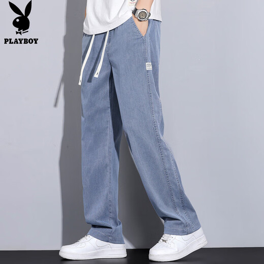 
Playboy (PLAYBOY) Jeans Men's Summer Pants Men's Casual Pants Men's Loose Straight Cool Wide Legs Men's Pants