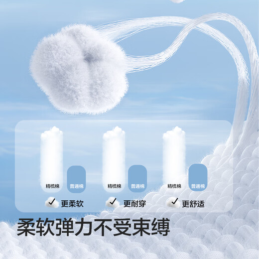 Balabala children's underwear triangle cotton girls shorts baby briefs without clip PP elastic skin-friendly three-pack