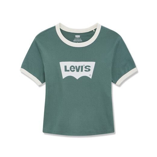 Levi's Shopping Mall mismo estilo que el temperamento retro de verano de Levi's Lady Slim y una pequeña camiseta de manga corta A3523