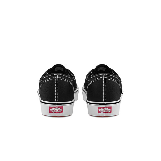 VANS范斯官方 升级款Comfy Authentic缓震经典帆布鞋 黑色  36 