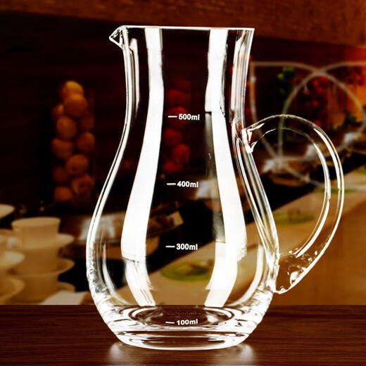 SAINT LINGLONG with scale white wine divider red wine decanter white wine jug wine bottle fair cup crystal glass measuring cup wine divider big belly 500ml with scale