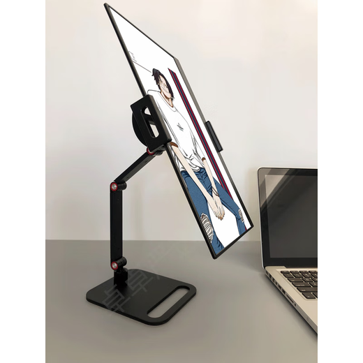 Portable screen monitor stand vertical screen secondary screen 15-inch expansion screen rotating lifting universal arm (medium and low limit) black - clip-on - portable screen/tablet/mobile phone universal