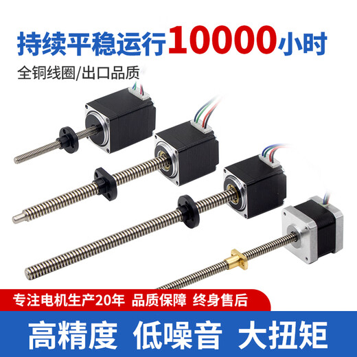 Personalizado 20/28/35/42/57 Motor de tornillo lineal Motor paso a paso Integrado Guía lineal pequeña 42-400.38NMTR8*8-3523
