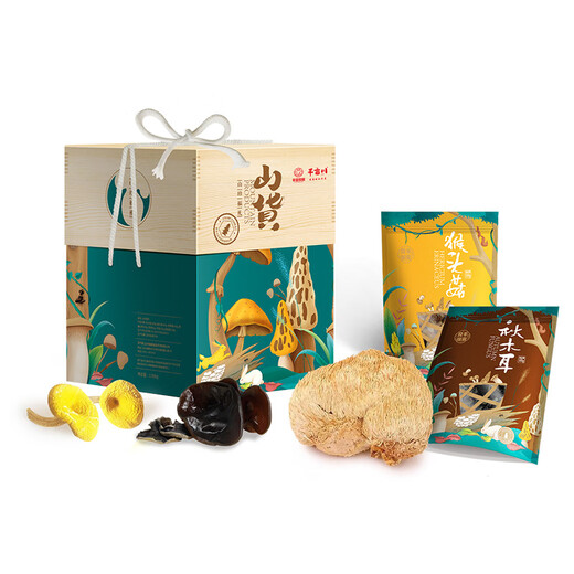 半亩川（BANMUCHUAN）半亩良田山珍福礼1098g南北干货山珍礼盒 1.098kg 山珍福礼