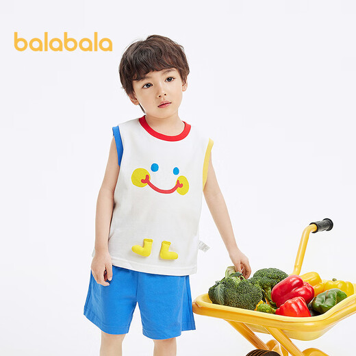 Balabala Children's's Clothing Baby Short à manches à manches