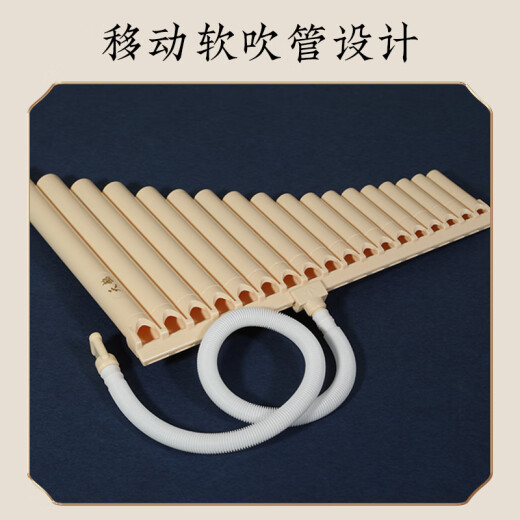 天鹅排箫18管16管中小学生c调18音专业演奏级排笛易学乐器初学者 18管象牙白标配
