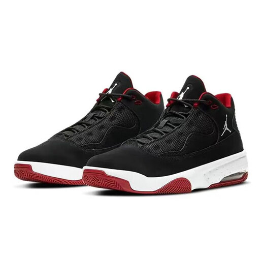 
Nike (NIKE) basketball shoes men's shoes 2025 summer new JORDAN MAX AURA 2 shock-cushioning wear-resistant sports casual shoes CK6636-016 black and red 40